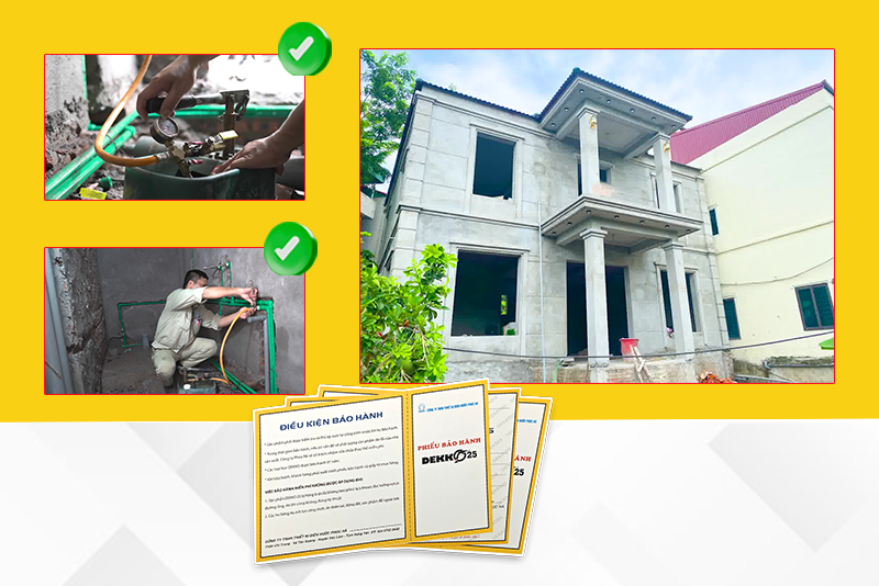 Lắp đặt ống nước PPR &acirc;m tường